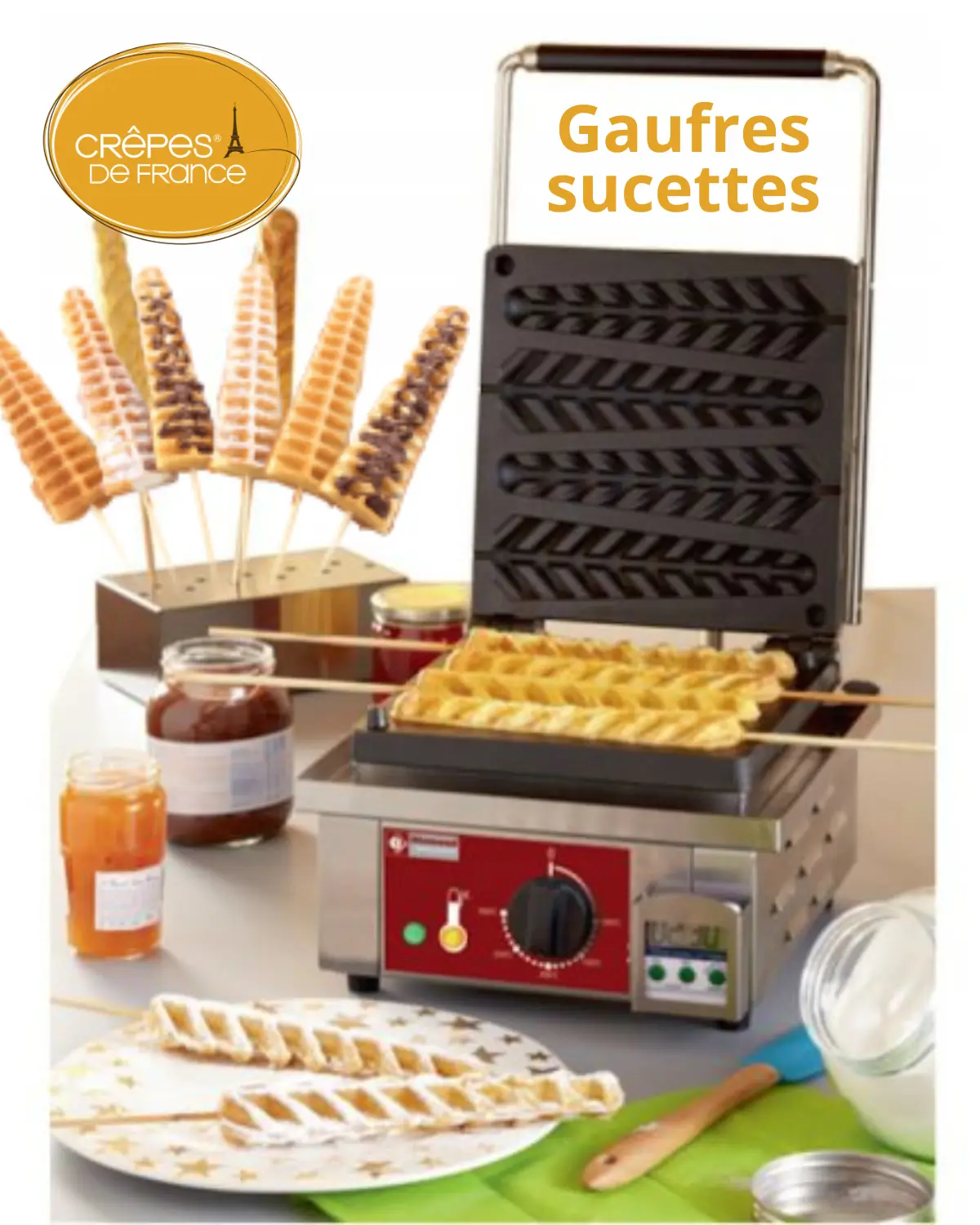 Gaufres sucettes
